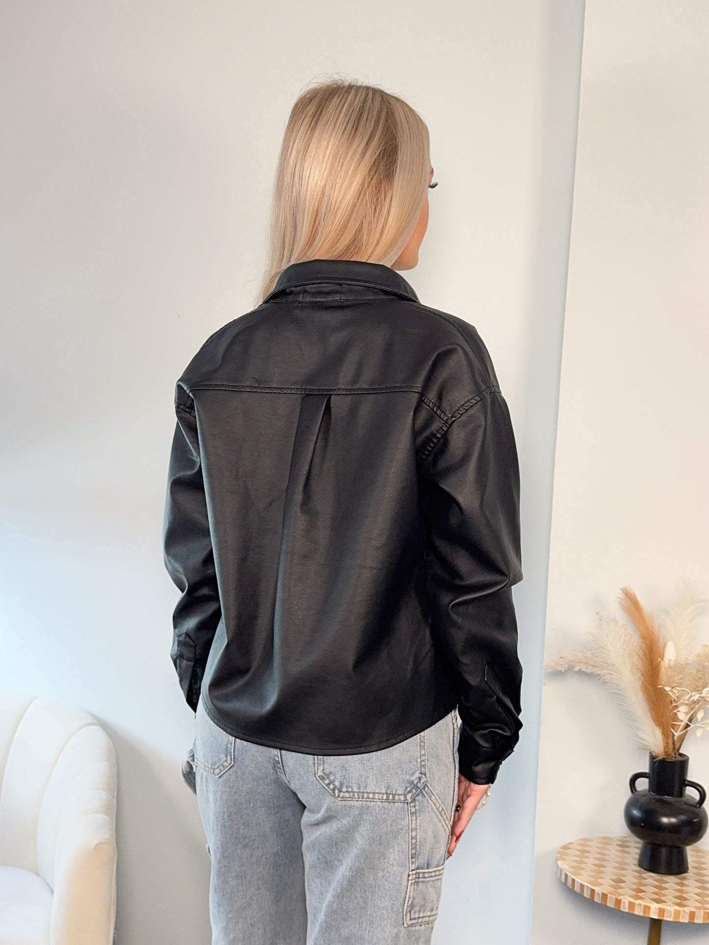 Faux Leather Jacket