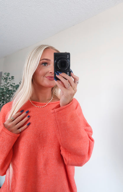 Alexa Sweater- Coral