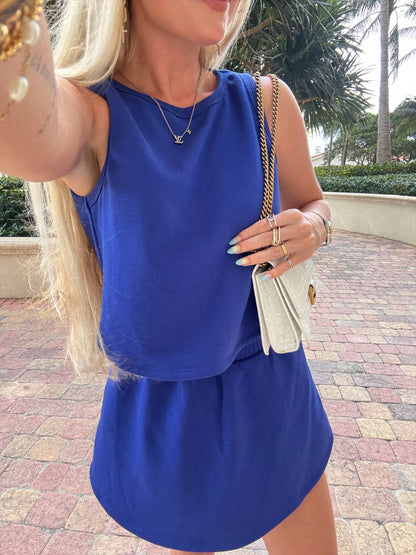 Royal Blue Skort Set