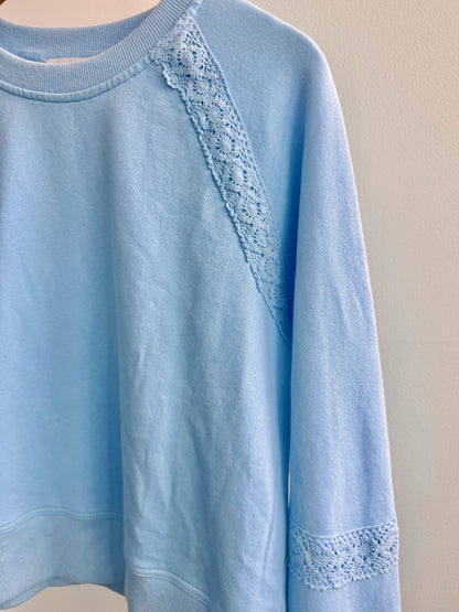 Blue Crochet Skort Set
