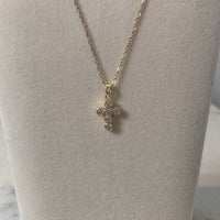 Rhinestone Cross Necklace