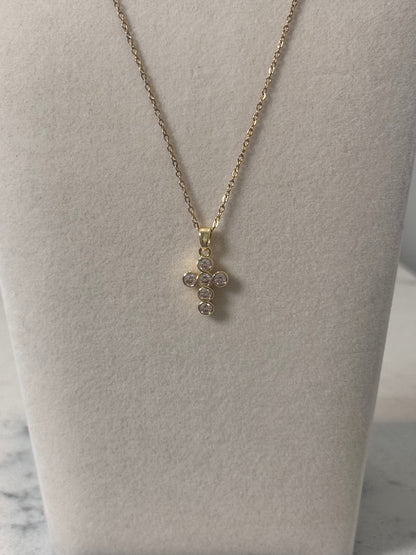 Rhinestone Cross Necklace