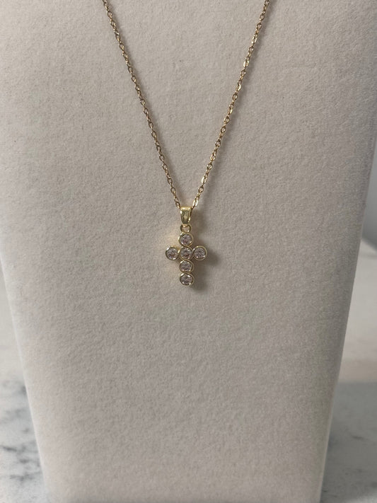 Rhinestone Cross Necklace
