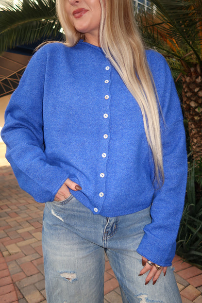 Alexa Cardigan- Blue