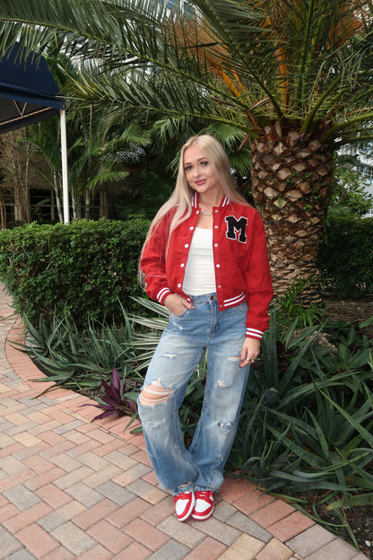 Red Varsity Jacket