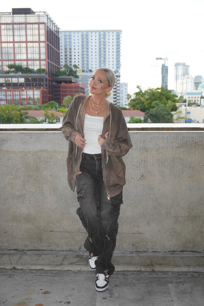 Washed Oversized Jacket