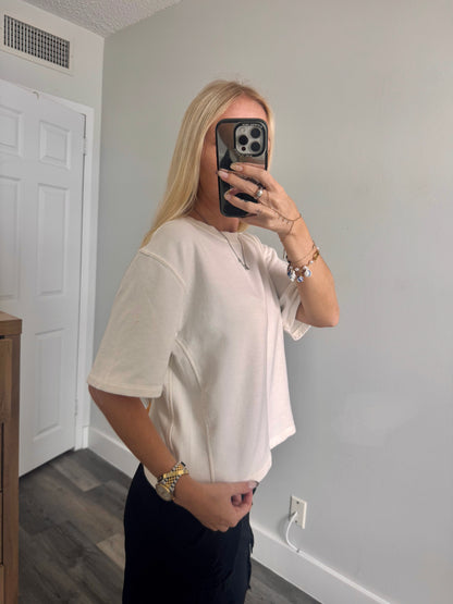 White French Terry Top
