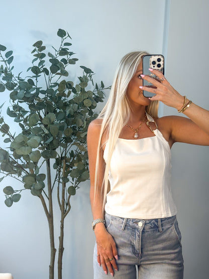 Chic Romance Halter Tank Top