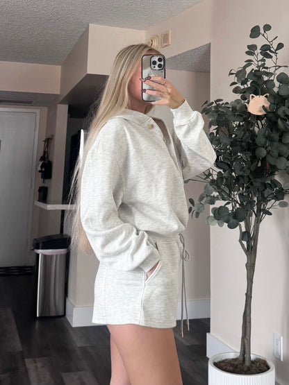Grey Hoodie Romper