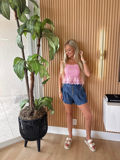 Pink Palms Tank