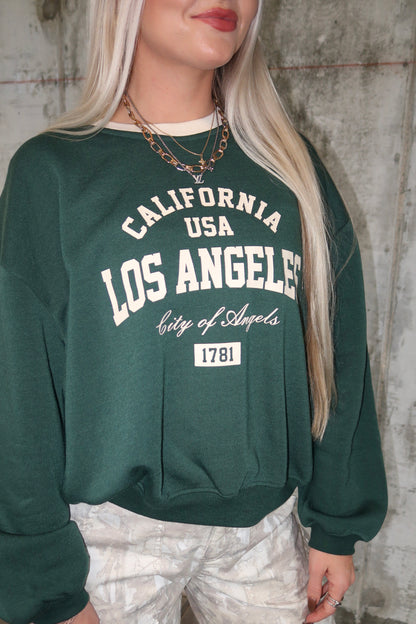 Green Los Angeles Sweatshirt