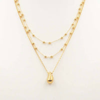 Layered Teardrop Necklace