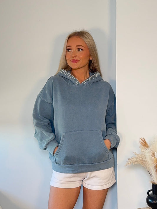 Vintage Wash Stitched Hoodie