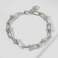 Graduated Link Bracelet- Silver