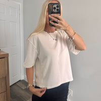 White French Terry Top