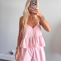 Pink Eyelet Set
