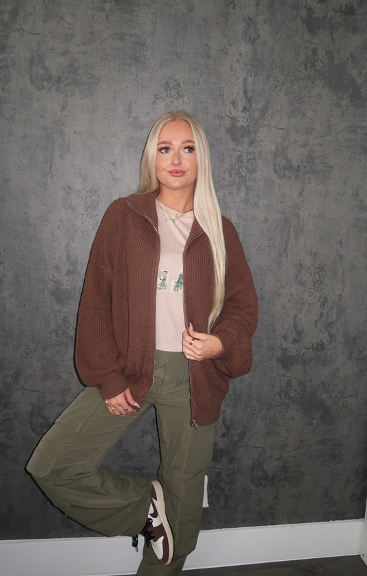 Oversized Knit Jacket