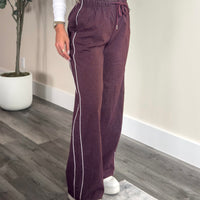 Maroon Maze Pants