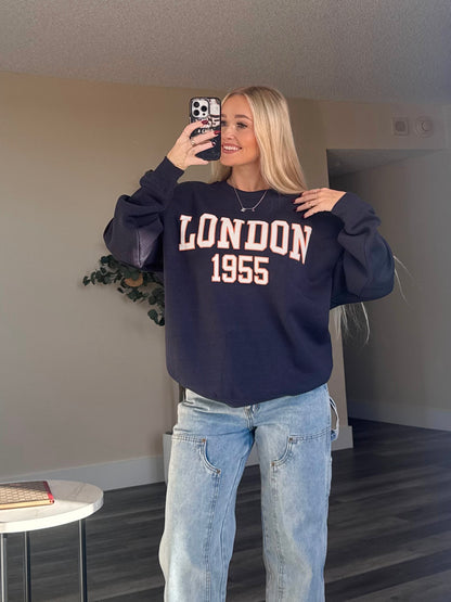 London Navy Sweatshirt