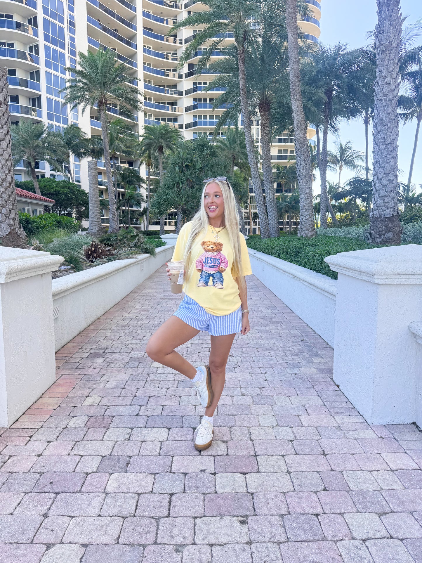 Jesus Loves Me Bear Tee