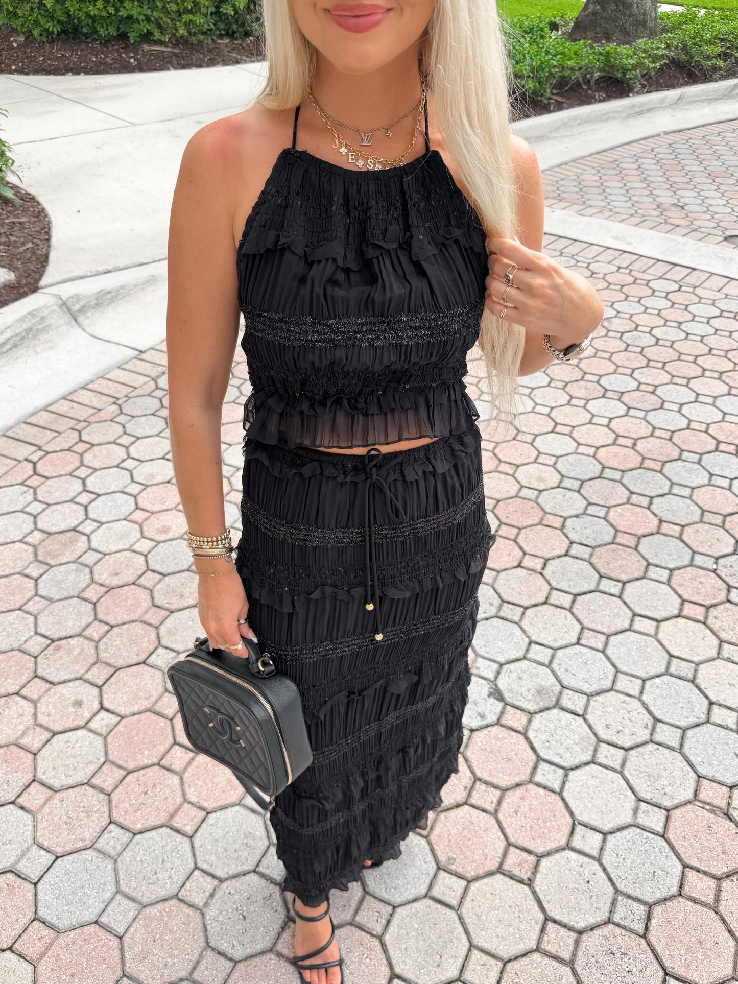 Midnight in Monaco Open Back Set