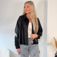 Faux Leather Jacket
