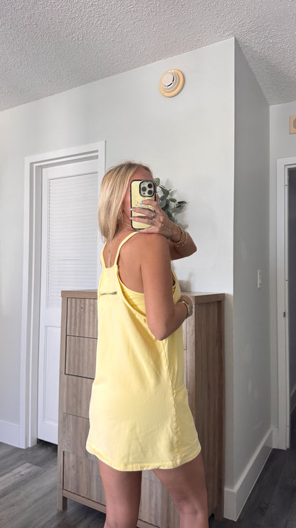 Yellow Romper Dress