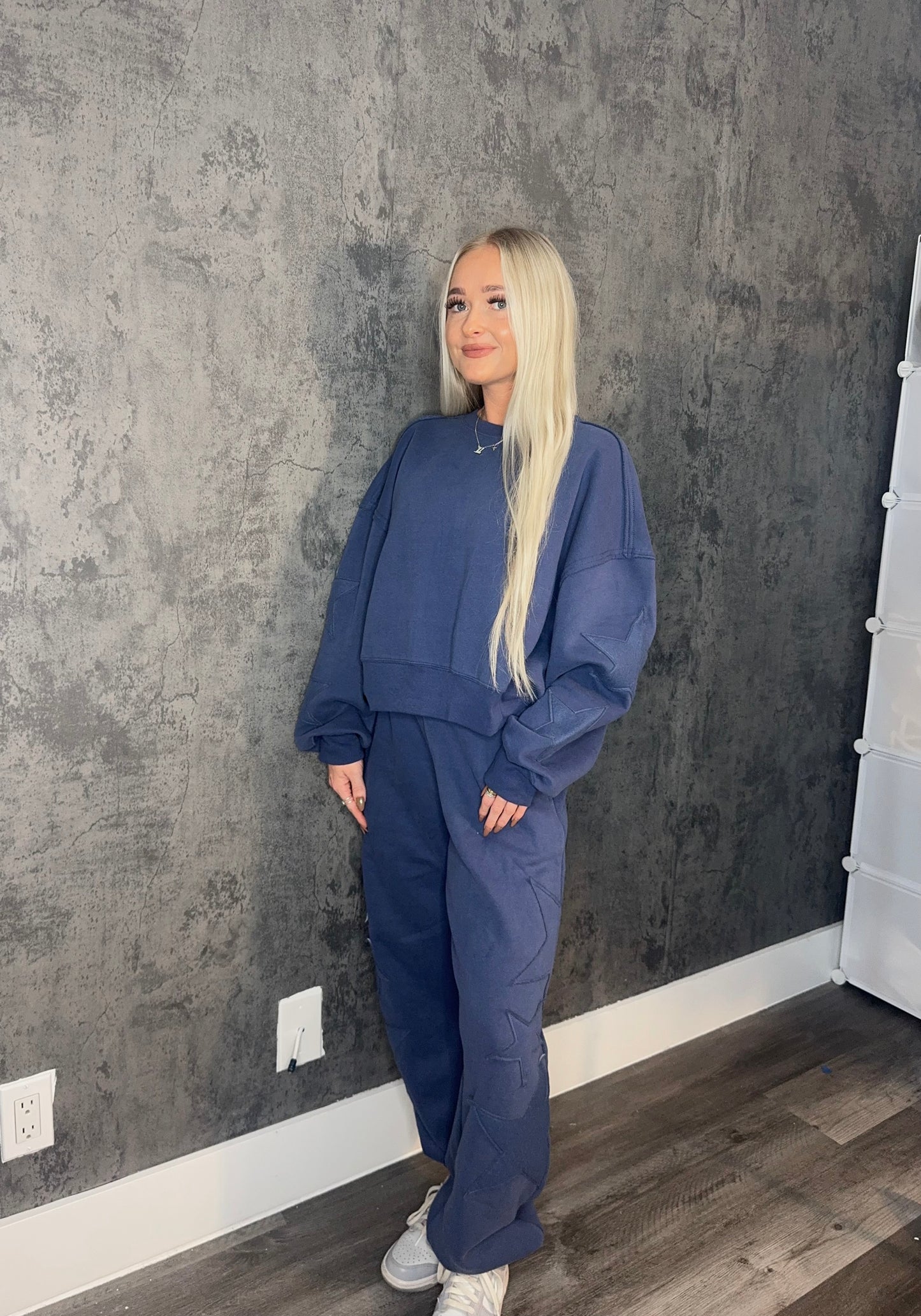 Star Sweat Set- Blue