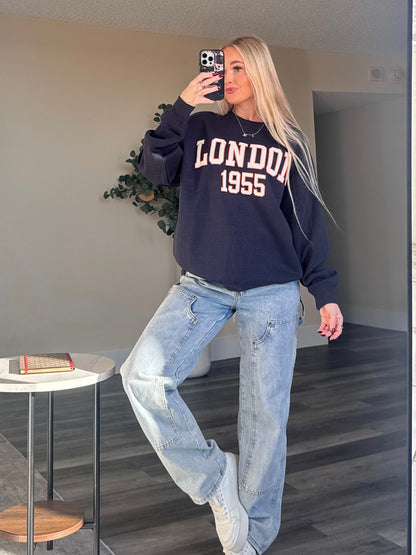 London Navy Sweatshirt