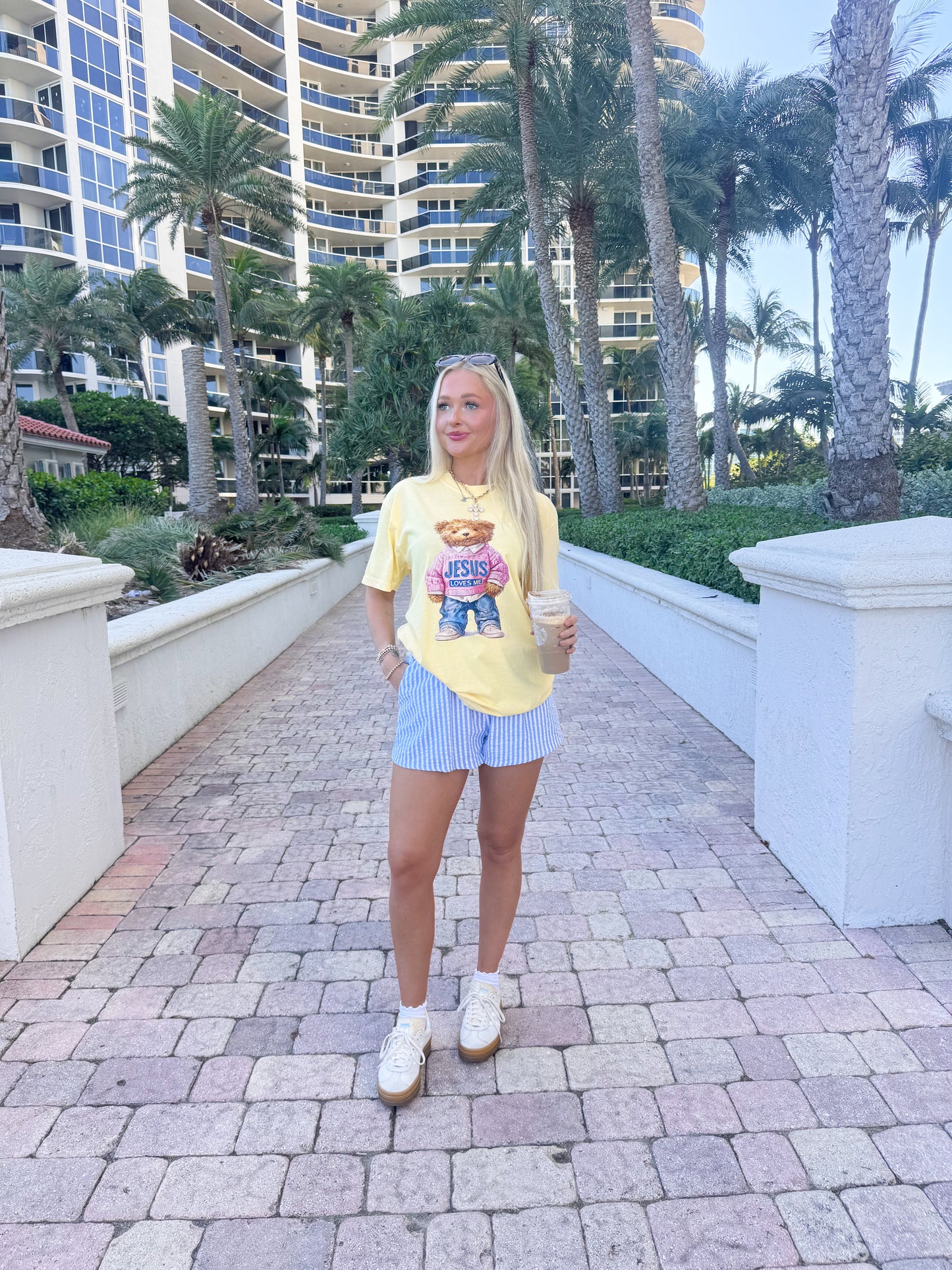 Jesus Loves Me Bear Tee