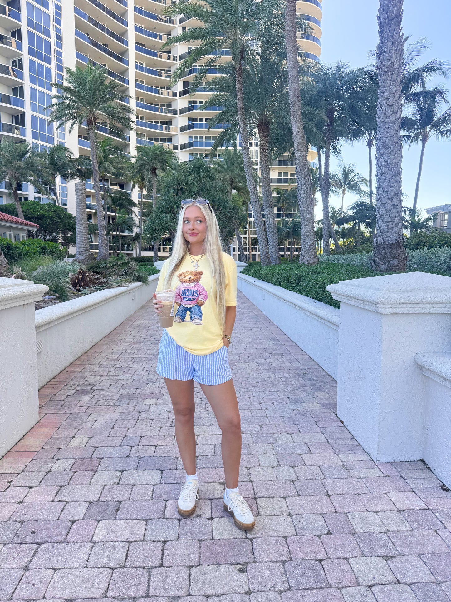 Jesus Loves Me Bear Tee
