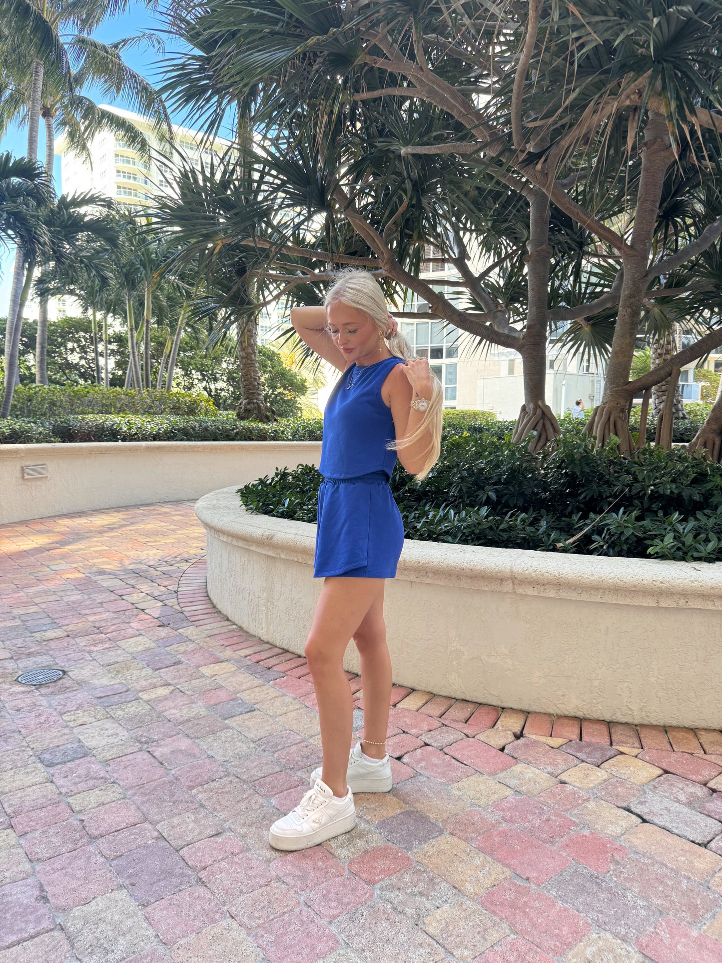 Royal Blue Skort Set