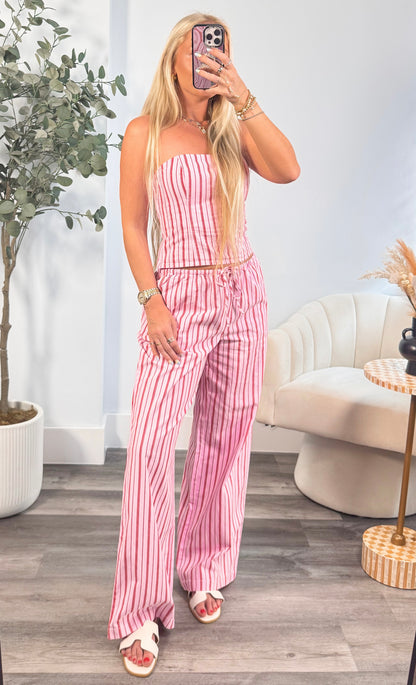 Sweetheart Striped Set