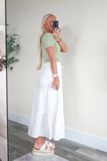 Boho Gauze Midi Skirt