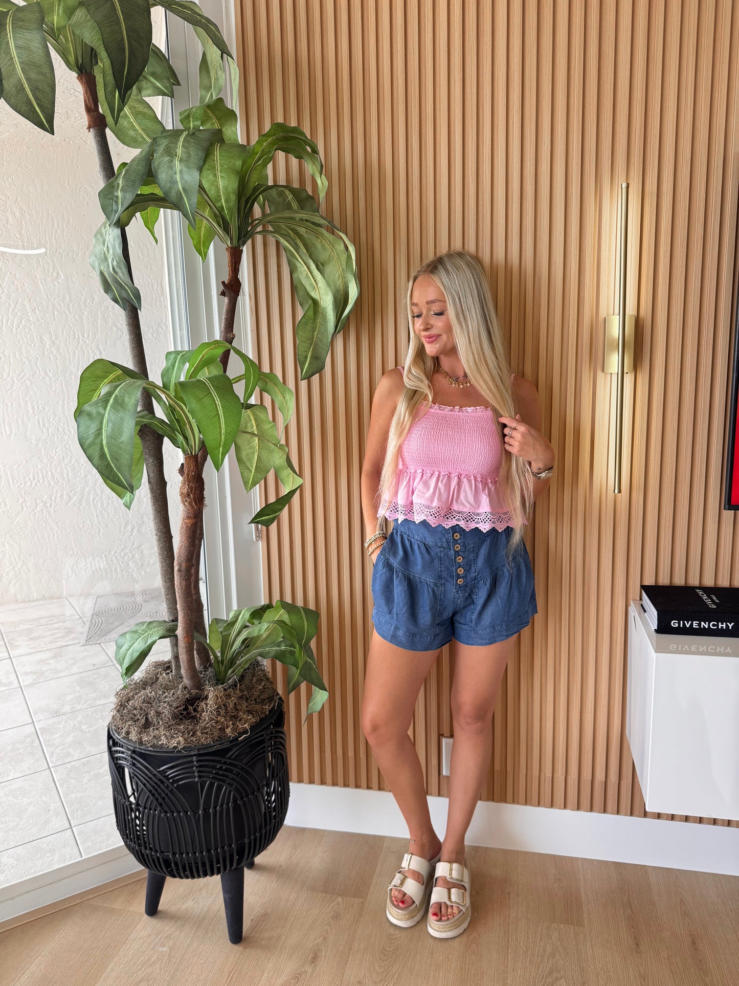 Pink Palms Tank