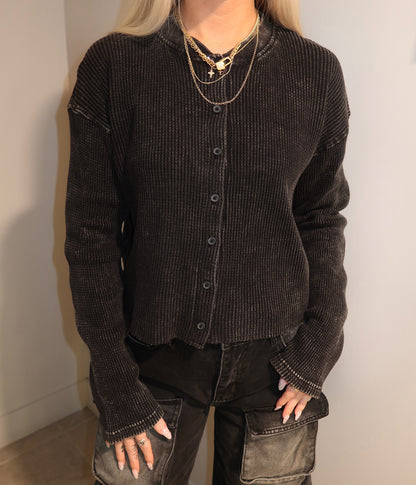 Waffle Long Sleeve Top