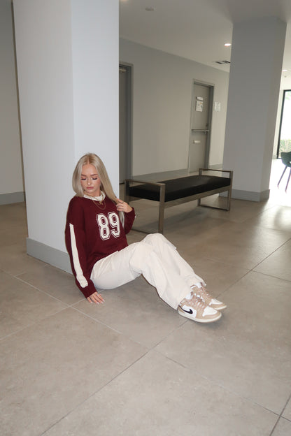 Burgundy 89 Sweater