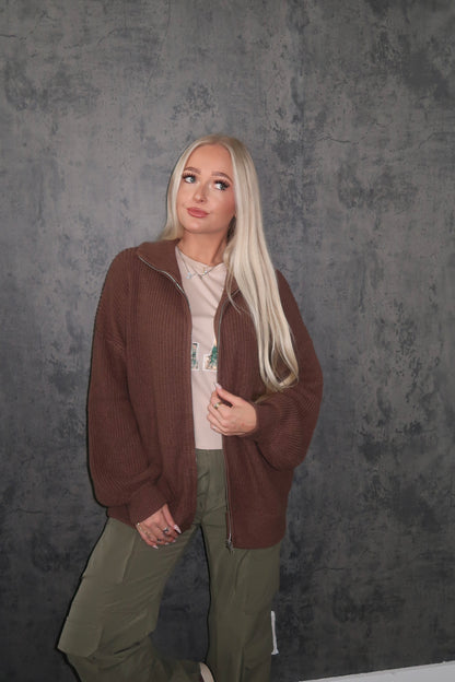 Oversized Knit Jacket