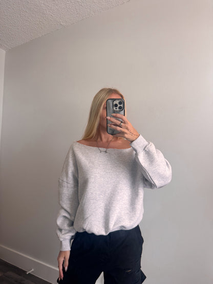 Do Not Disturb Off the Shoulder Sweatshirt