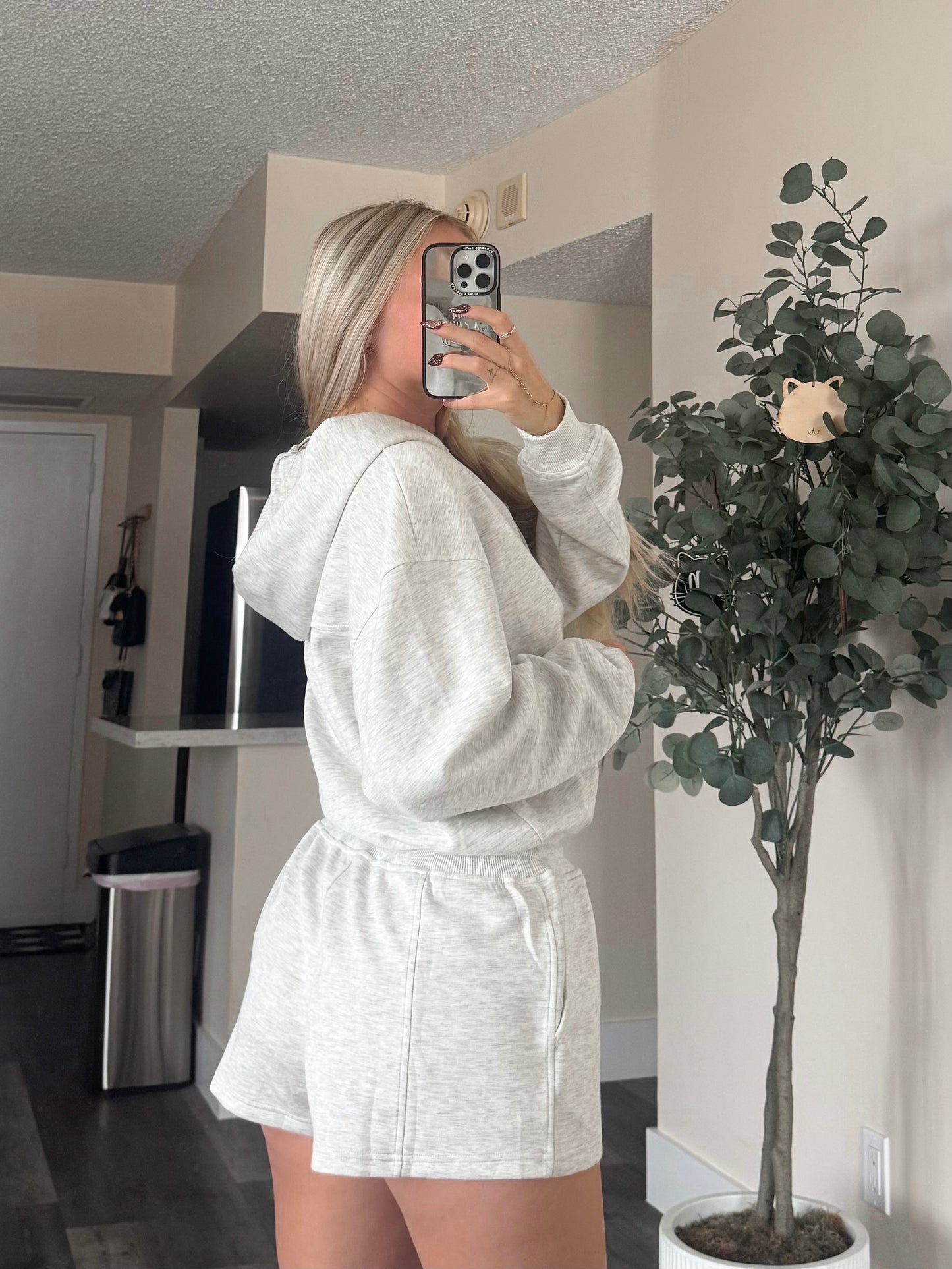 Grey Hoodie Romper