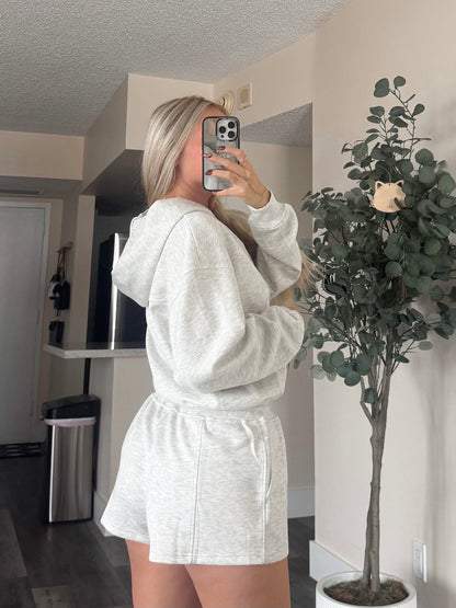 Grey Hoodie Romper