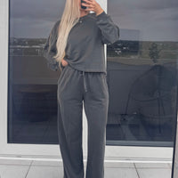 Charcoal Sweat Set