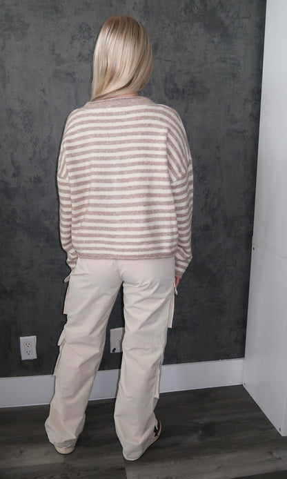 Lauren Cardigan- Tan