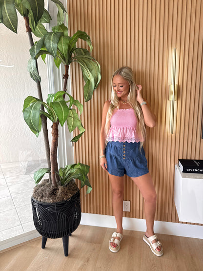 Pink Palms Tank