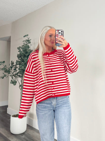 Lauren Cardigan- Red