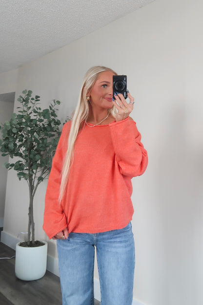Alexa Sweater- Coral