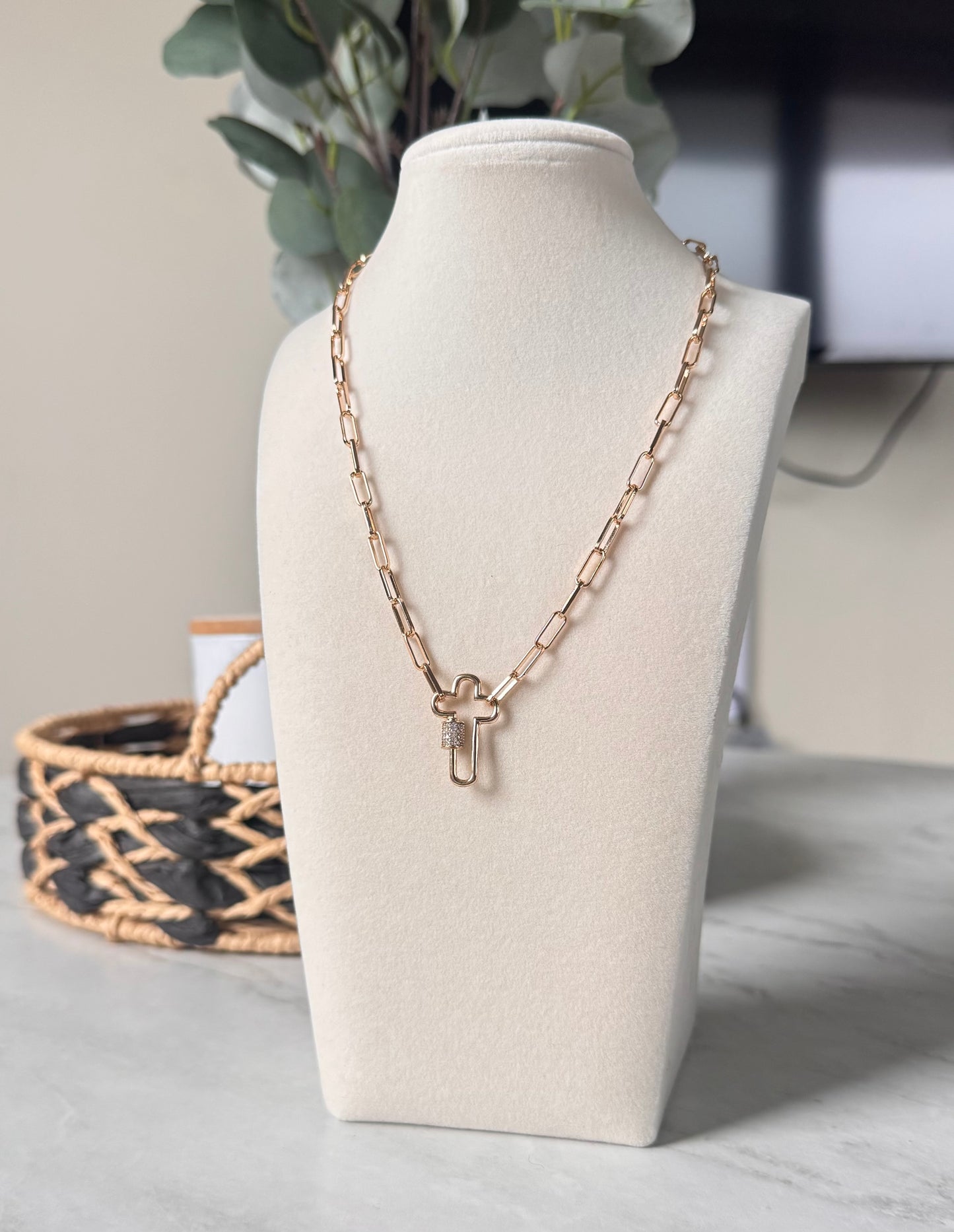 Saved By Grace Necklace- Gold