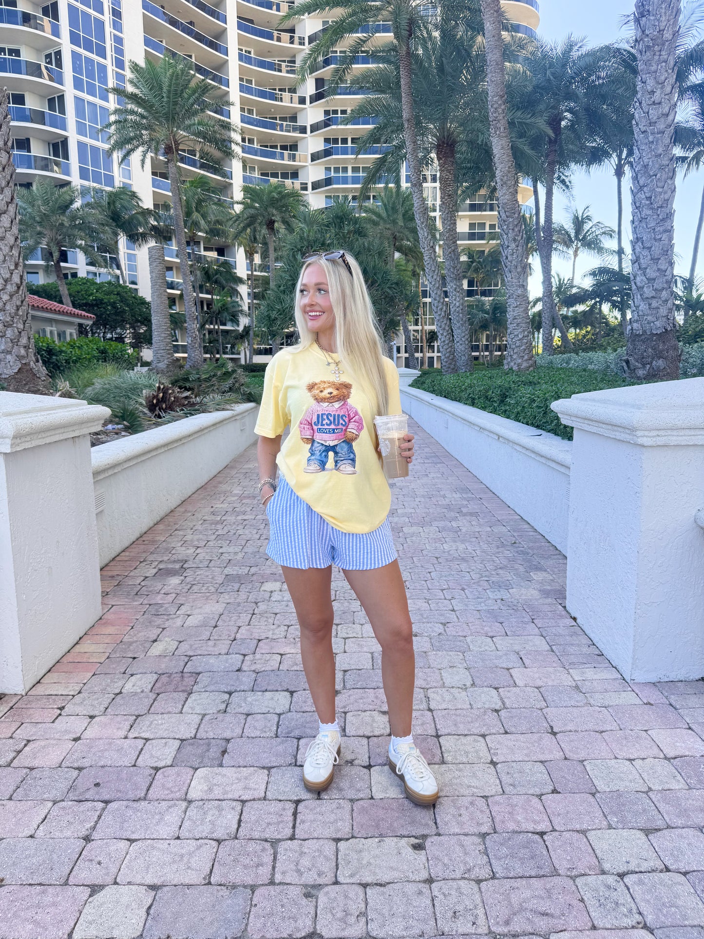 Jesus Loves Me Bear Tee