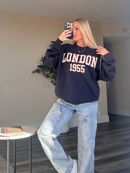 London Navy Sweatshirt