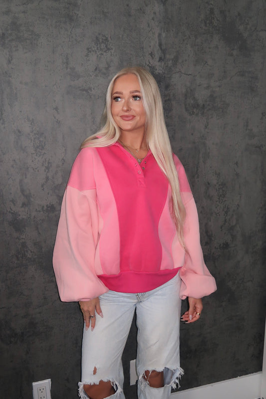 Multi Pinks Pullover